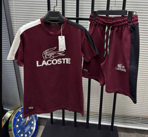 Conjunto verano lacoste granate