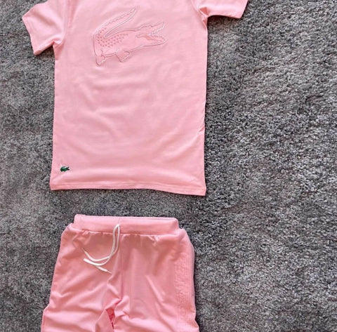 Conjunto Lacoste rosa