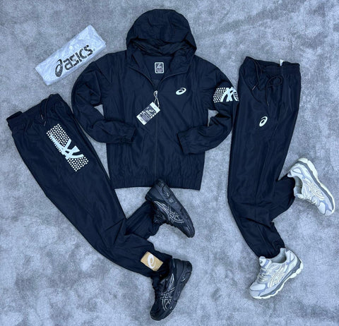 Chandal Asics *reflectante* negro