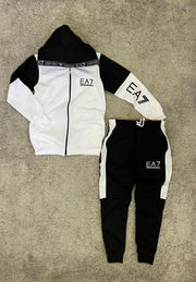 Chándal Armani negro/blanco