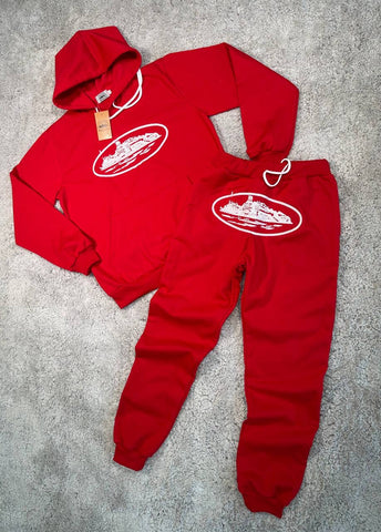 Chándal Corteiz (Rojo) "Baja calidad"